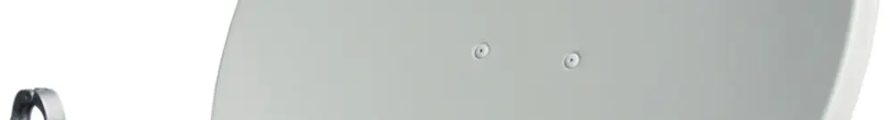 Antenna parabolica WISI OA38G, Ø80mm, grigio chiaro 
