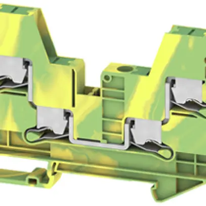 Morsetto di terra componibile WM SL4C 0.5…10mm² snap-in DIN35 ve-gi 