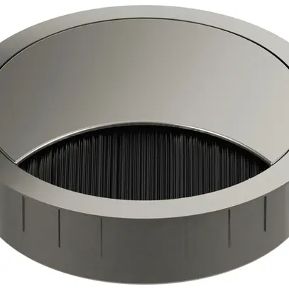 Uscita cavo BACHMANN LOOP ROUND Ø80mm zamak acciaio affinato 