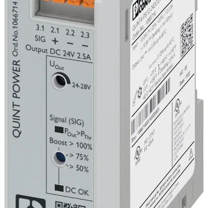 Convertisseur PX QUINT4-PS/12-24DC/24DC/2.5/PT DC/DC IN 24VDC OUT 24VDC/2.5A 