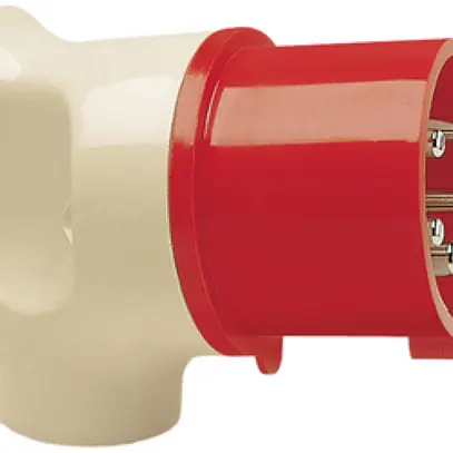Spina angolata mondo 5L 32A 6h IP44 bianco perla 