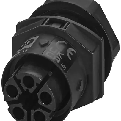 Passaggio a parete PX IPD W presa 5P 17.5A 600V M25 nero IP66 codifica P 