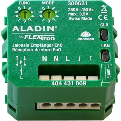 Attuatore di persiana RF INS ALADIN EnO, 1-canale, multifunzione, 230V/3.5A 
