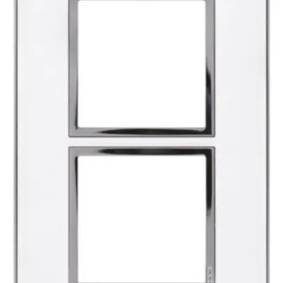 En-tête ENC Legrand Arteor 2×1, vertical, mirror white 