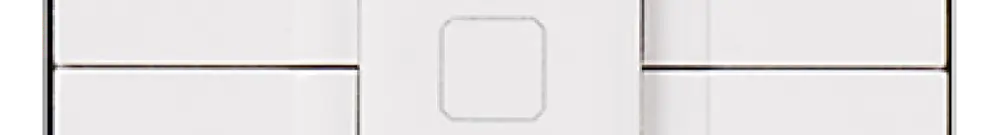 Interrupteur pour stores INC MOS blanc 500W HAUT/STOP/basico 2modules 