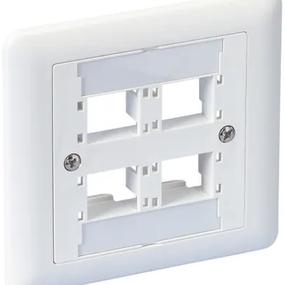 Scatola di raccordo a canal 80×86 4-port R&M bianco Edizio 