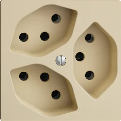 Prise ENC EDIZIOdue 3×T13 vanille 