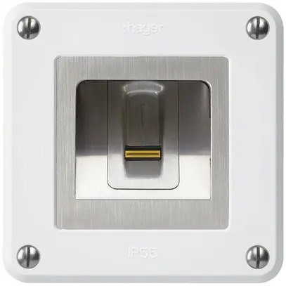 Lecteur d'empreintes digitales NUP Hager ekey-arte robusto C blanc 