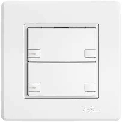 Poussoir KNX RGB ENC EDIZIO.liv SNAPFIX® capteur temp.RGB-LED 2× comm.2T bc 