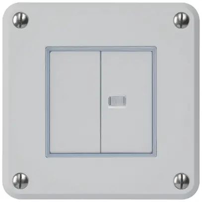 Interrupteur ENC robusto IP55 schema 3+3 1×lumineux gris pour combinaison 