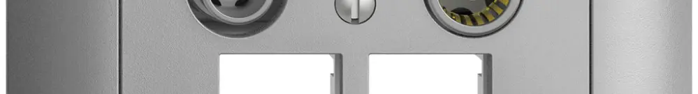 Presa multimedia ENC EDIZIOdue FMI EASYNET 11dB, p.2×RJ45 S-One, silver 