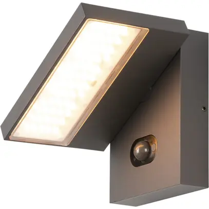 Applique LED SLV ABRIDOR PIR SEN 6.8W 600lm 822/827 IP65 antracite 