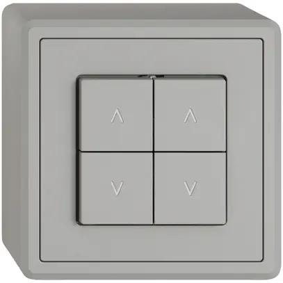 Interrupteur pour stores AP EDIZIO.liv SNAPFIX® 10A 250V 4 touches 2 canaux grc 