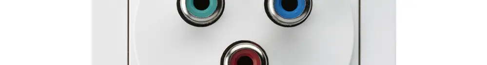 Presa di raccordo kallysto A YUV video RGB bianco 