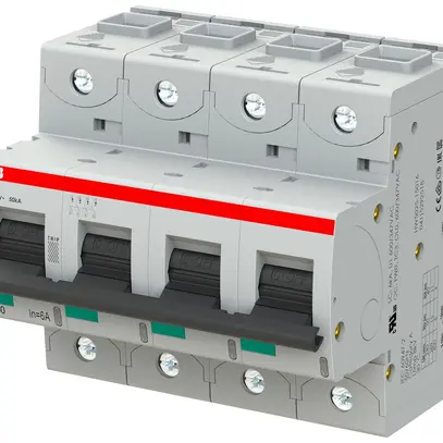 Disjoncteur ABB S804S-C6 4P 400V C-6A 50kA 6UM 