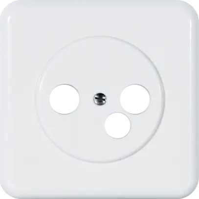 Plaque de rec. 3 trous blanc version standard,WISI DW53 