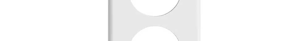 Placca di copertura STANDARDdue 4×1 3×Ø50, 1×Ø58, bianco 