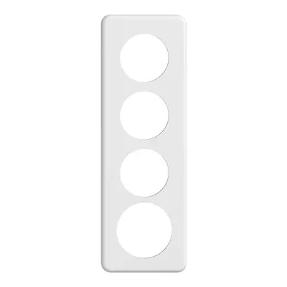 Placca di copertura STANDARDdue 4×1 3×Ø50, 1×Ø58, bianco 