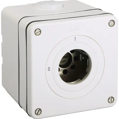 Interruttore AP senza cilindro NEVO 3P, IP21, 0-1, rit.9, bianco 