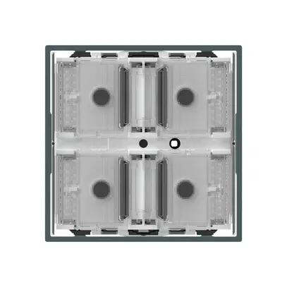 Poussoir KNX KAL p.4×touches 4×points actionnables LED anthracite 