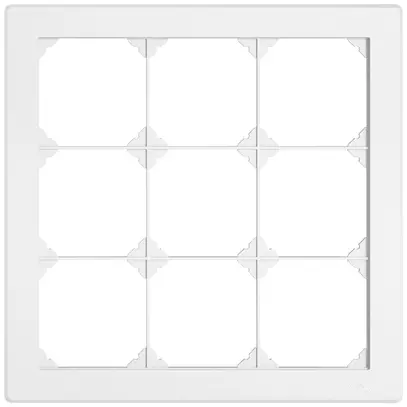 UP-Abdeckrahmen EDIZIO.liv SNAPFIX® 3×3 216×216mm ws 