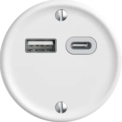Steckdose USB 18W Typ A + Typ C Feller STANDARDdue Q 230V 3600mA weiss 