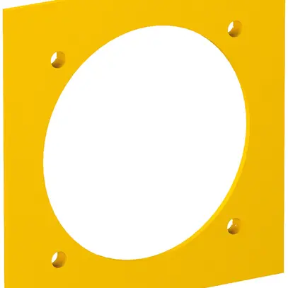 Placca di copertura Bettermann 1×CEE, 95×95mm, PA, giallo 