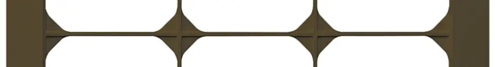 Telaio di copertura INC kallysto.pro 4×3 marrone 274×214mm 