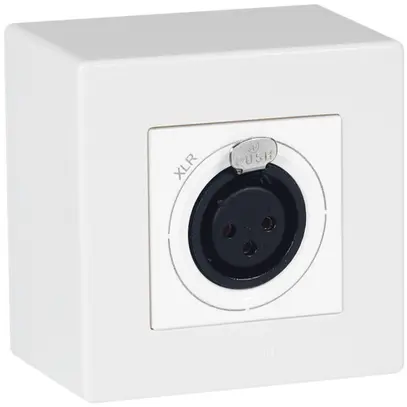 Prise XLR AP ATO blanc 3L femelle 