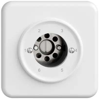 UP-Schlüsselschalter STANDARDdue f.KABA 1262KA 6 Stuf.1P 1-2-3-4-5-6 T=87mm ws 