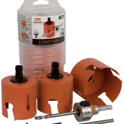 Set di seghe a tazza MANDREX MXqs SuperXcut Electricien Ø65/68/83mm 