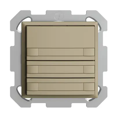 Poussoir KNX RGB ENC EDUE, 250mW, s.LED, a.papier, 6×poussoir, 1×touche, sa 