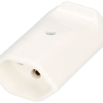 Kupplung MAX HAURI T13, L+N+PE 10A 250V Ø8.5mm weiss 