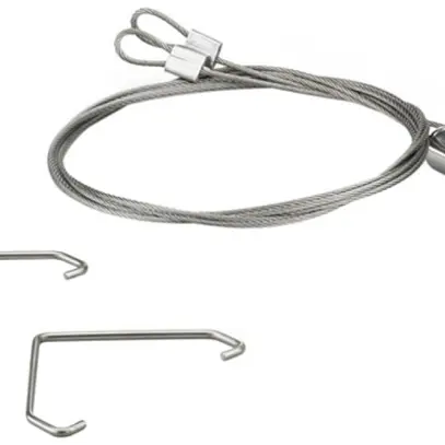 Suspension à corde Philips CoreLine FastSet acier affiné 1500mm kit de 2 pièces 