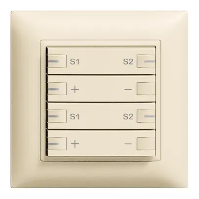 Varialuce INC ZEP 2c/4t staz c/sec.scen.LED EDIZIOdue crema 