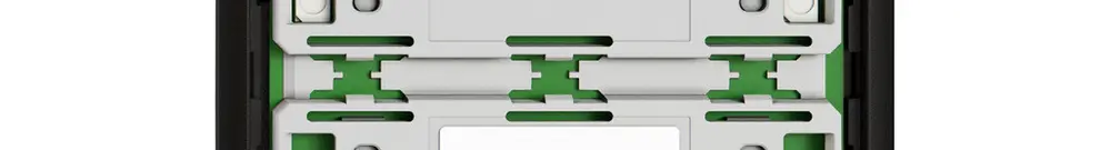Piastra frontale EDIZIO.liv UNI SNAPFIX® p.UNI vers.innesto p.8tasti a.LED ne 