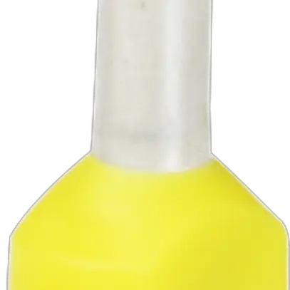 Embout de câble jumelé isolé 2×1mm²/8mm jaune 