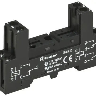 Relaissockel Finder 95.85, für Relais 40.52/61/62, 8-PIN, Schraubanschluss 