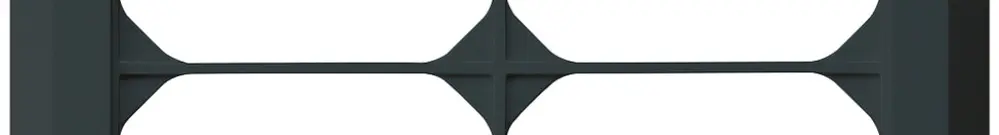Telaio di copertura INC kallysto.line 2×2 nero 152×152mm 
