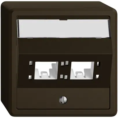 Kit di montaggio AP EDIZIO.liv SNAPFIX® per freenet cat.6A adattatore 2× ma 