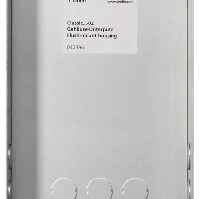 Scatola INS Siedle Classic 1× 154×257×65mm argento 
