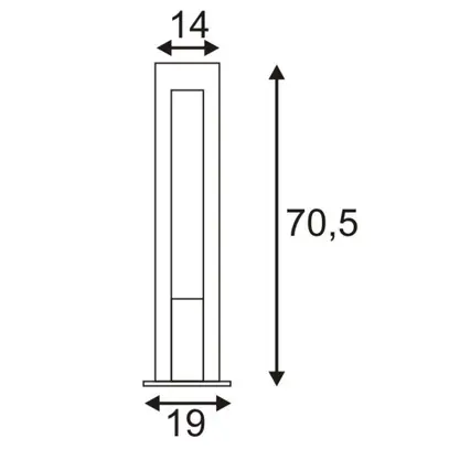 Lampadaire SLV ARROCK ARC, GU10 35W IP44 salt&pepper 