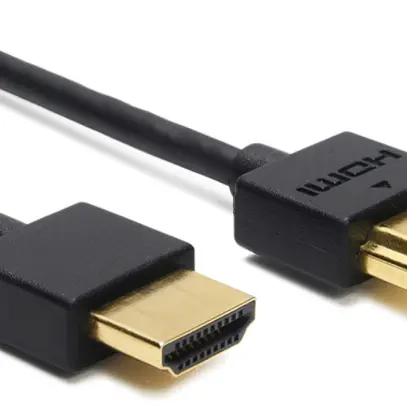 Slim HDMI-Kabel 2.0b Ceconet 4K 18Gb/s 2m schwarz 