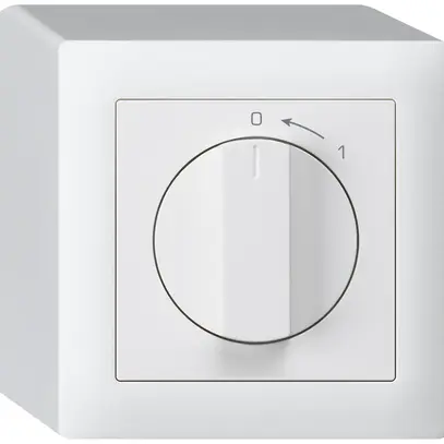 Contatto rotativo AP 0<-1/2L bianco kallysto con manopola 