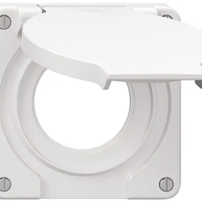 Couvercle Feller IP21 pour prise Schuko joint blanc 87×87mm blanc 