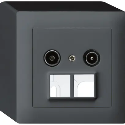Prise d'antenne AP R/TV HMS kallysto 23dB anthracite 