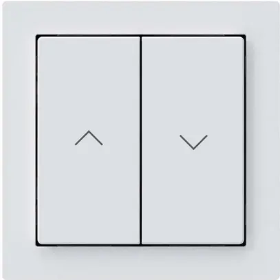 KNX-Storentaster Hager BA kallysto A 2-fach 60×60mm weiss 