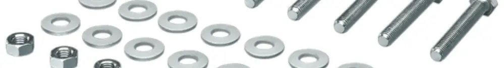 Vite Rittal SV 9686.845 45mm M10 a esagono con rondella 8pz 