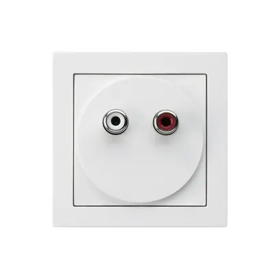 Anschlussdose kallysto A Audio RCA weiss 