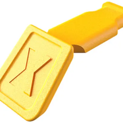 Clips KNIPEX ColorCode 10 pièces jaune pour KNIPEXtend et Comfort 21mm 